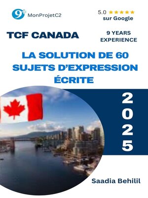 cover image of TCF Canada: La solution de 60 sujets d'expression écrite (des sujets d'actualité)